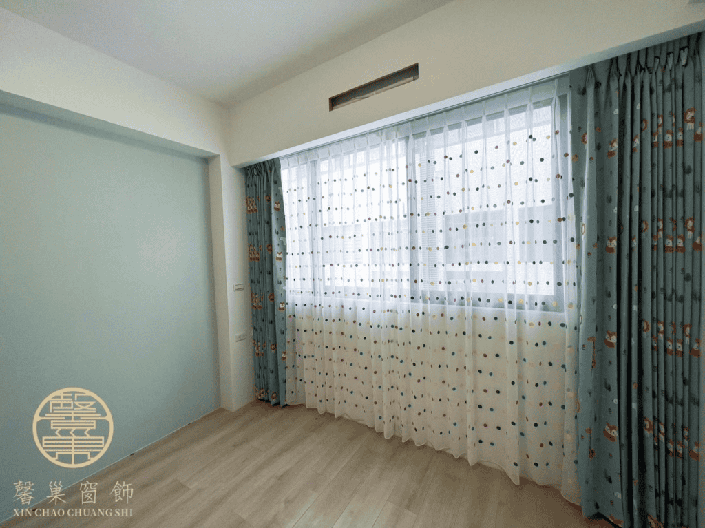 馨巢窗飾新竹窗簾安裝實績／兒童臥室特製窗簾